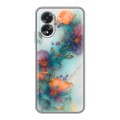 Дизайнерский силиконовый чехол для OPPO A38 4G Акварельные цветы