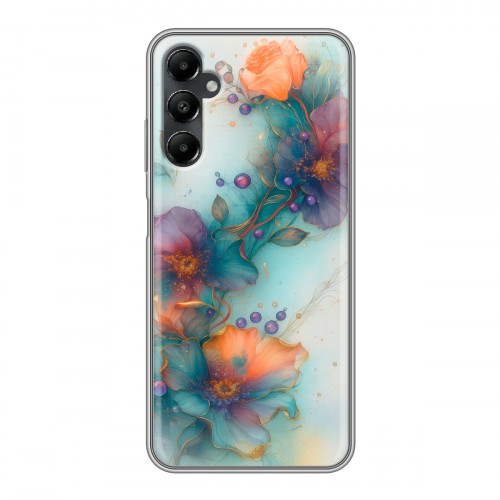 Дизайнерский силиконовый чехол для Samsung Galaxy A05s Акварельные цветы