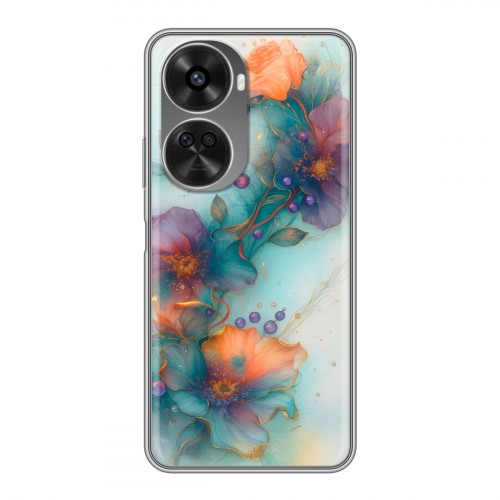 Дизайнерский силиконовый чехол для Huawei Nova 11 SE Акварельные цветы