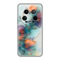 Дизайнерский силиконовый чехол для Xiaomi 14 Ultra Акварельные цветы