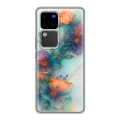 Дизайнерский силиконовый чехол для Vivo V30 Pro Акварельные цветы