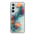 Дизайнерский силиконовый чехол для Realme C65 Акварельные цветы