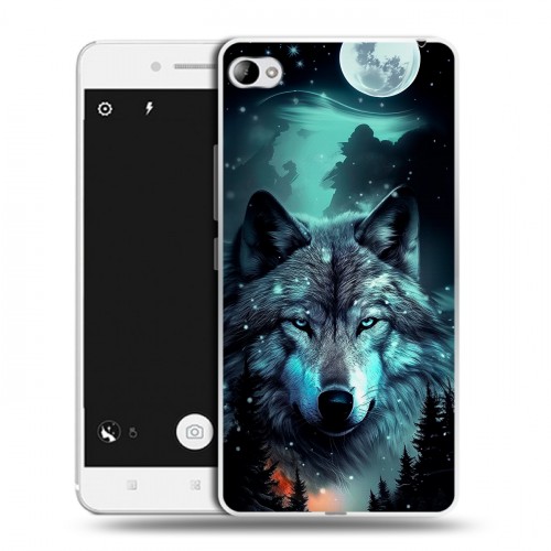 Дизайнерский пластиковый чехол для Lenovo S90 Волк