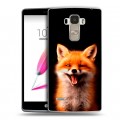 Дизайнерский пластиковый чехол для LG G4 Stylus Лиса