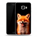 Дизайнерский пластиковый чехол для Samsung Galaxy C5 Лиса