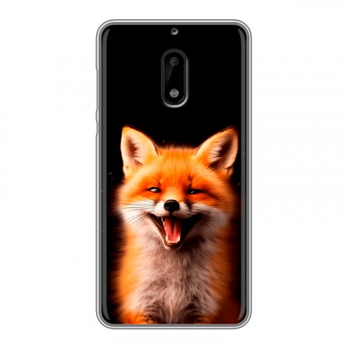 Дизайнерский пластиковый чехол для Nokia 6 Лиса