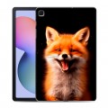 Дизайнерский силиконовый чехол для Samsung Galaxy Tab S6 Lite Лиса