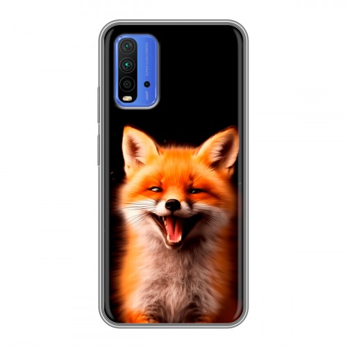 Дизайнерский силиконовый чехол для Xiaomi RedMi 9T Лиса