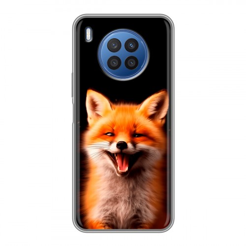 Дизайнерский силиконовый чехол для Huawei Nova 8i Лиса