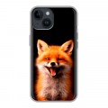 Дизайнерский силиконовый чехол для Iphone 14 Лиса
