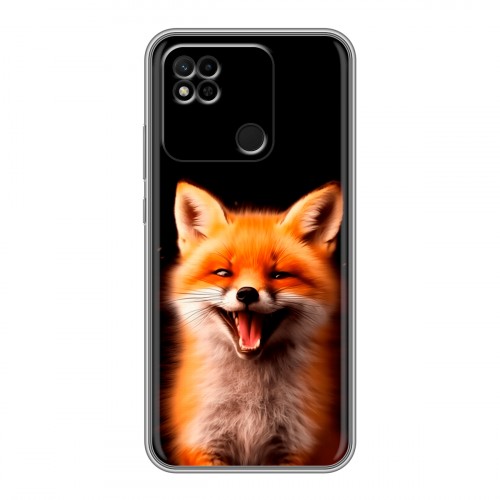 Дизайнерский силиконовый чехол для Xiaomi Redmi 10A Лиса