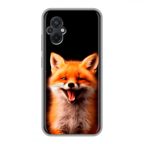 Дизайнерский силиконовый чехол для Xiaomi Poco M5 Лиса