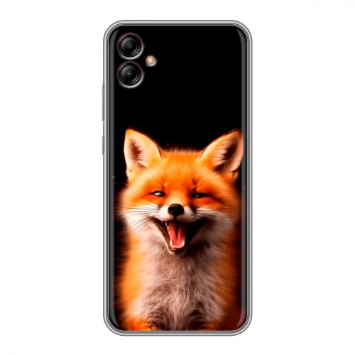 Дизайнерский силиконовый чехол для Samsung Galaxy A04e Лиса