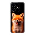 Дизайнерский силиконовый с усиленными углами чехол для Tecno Spark 10 Лиса