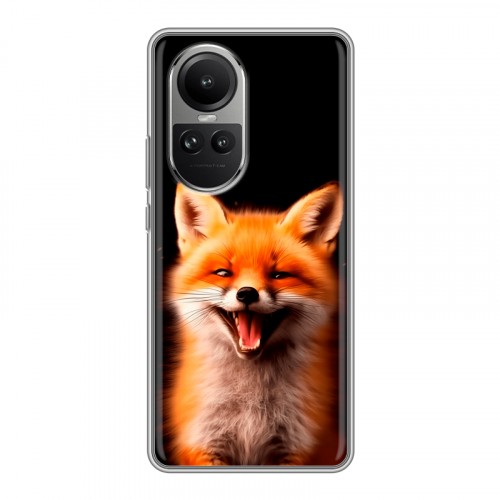 Дизайнерский силиконовый чехол для OPPO Reno10 Лиса