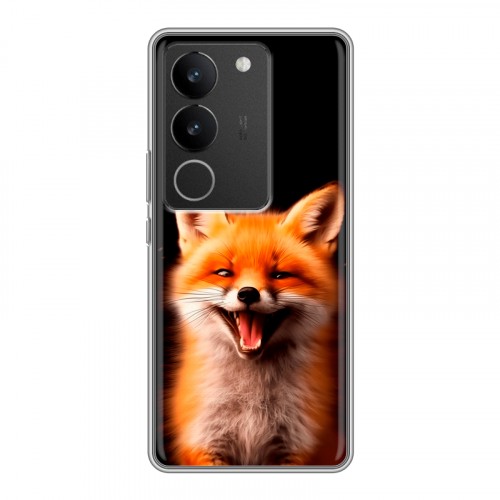 Дизайнерский силиконовый с усиленными углами чехол для Vivo V29 Лиса