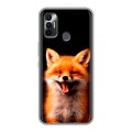 Дизайнерский силиконовый чехол для Tecno Spark 7 Лиса