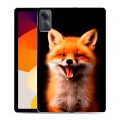 Дизайнерский силиконовый чехол для Xiaomi RedMi Pad SE Лиса