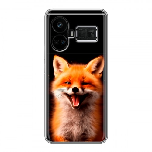 Дизайнерский силиконовый чехол для Realme GT5 Лиса