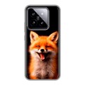 Дизайнерский силиконовый чехол для Xiaomi 14 Лиса