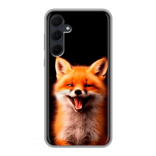 Дизайнерский силиконовый чехол для Samsung Galaxy A35 Лиса