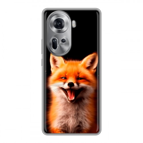 Дизайнерский силиконовый чехол для OPPO Reno 11 Лиса