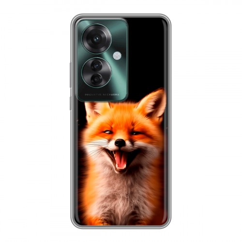 Дизайнерский силиконовый чехол для Oppo Reno 11F Лиса