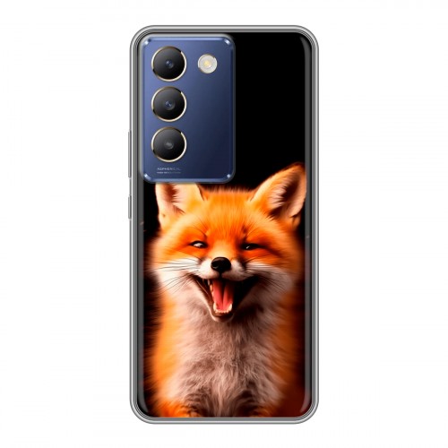 Дизайнерский силиконовый чехол для Vivo V30 Lite Лиса