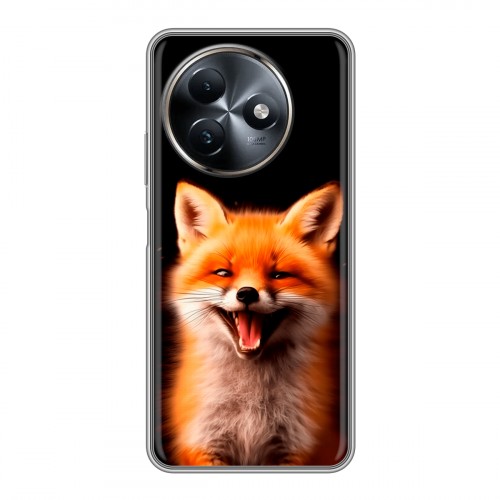Дизайнерский силиконовый чехол для Itel S24 Лиса