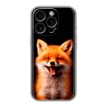 Дизайнерский силиконовый чехол для Iphone 16 Pro Лиса