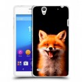 Дизайнерский пластиковый чехол для Sony Xperia C4 Лиса