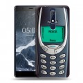 Дизайнерский пластиковый чехол для Nokia 5.1 Старый телефон