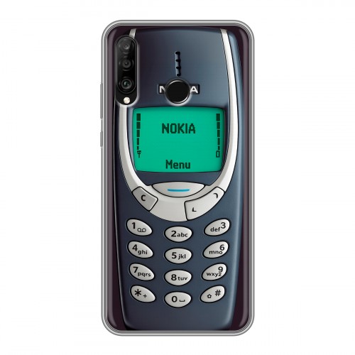 Дизайнерский силиконовый чехол для Huawei P30 Lite Старый телефон