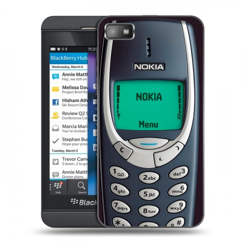 Дизайнерский пластиковый чехол для BlackBerry Z10 Старый телефон