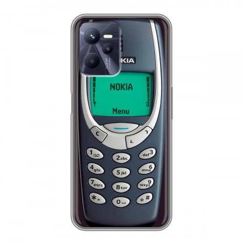 Дизайнерский силиконовый с усиленными углами чехол для Realme C35 Старый телефон