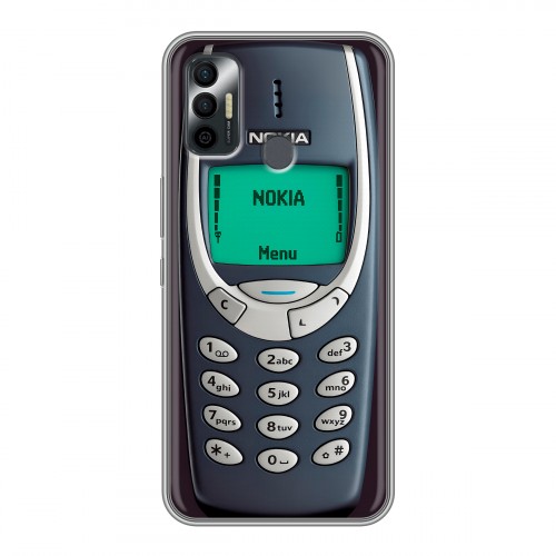 Дизайнерский силиконовый чехол для Tecno Spark 7 Старый телефон