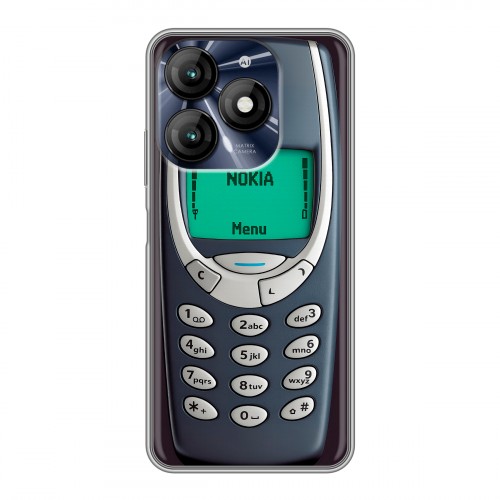 Дизайнерский силиконовый чехол для Itel A70 Старый телефон