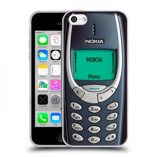 Дизайнерский пластиковый чехол для Iphone 5c Старый телефон