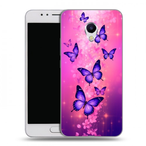 Дизайнерский пластиковый чехол для Meizu M5s Бабочки