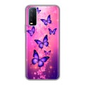 Дизайнерский силиконовый чехол для Vivo Y20 Бабочки