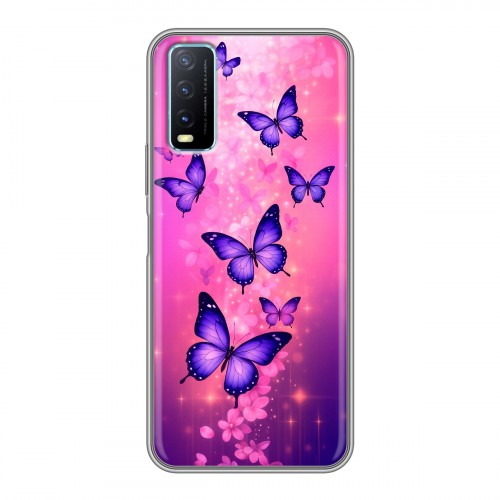 Дизайнерский силиконовый чехол для Vivo Y20 Бабочки