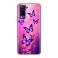 Дизайнерский силиконовый чехол для Vivo Y31 Бабочки