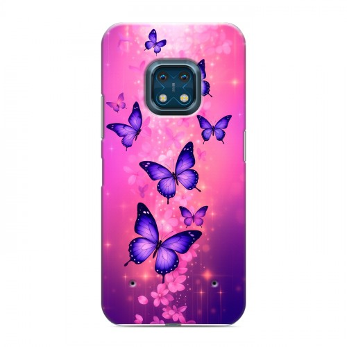 Дизайнерский силиконовый с усиленными углами чехол для Nokia XR20 Бабочки