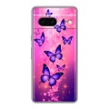 Дизайнерский силиконовый чехол для Google Pixel 7 Бабочки
