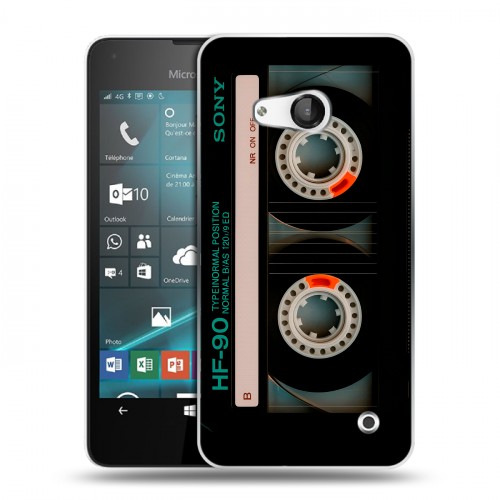 Дизайнерский пластиковый чехол для Microsoft Lumia 550 Кассета