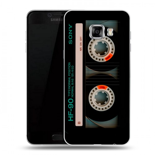 Дизайнерский пластиковый чехол для Samsung Galaxy C5 Кассета