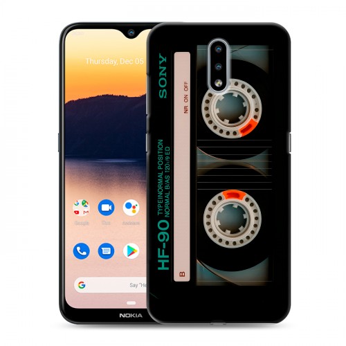 Дизайнерский силиконовый чехол для Nokia 2.3 Кассета
