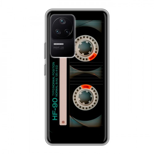 Дизайнерский силиконовый чехол для Xiaomi Poco F4 Кассета