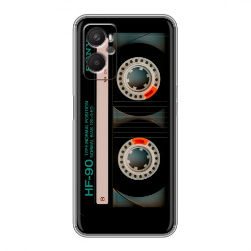 Дизайнерский силиконовый с усиленными углами чехол для OPPO A96 Кассета