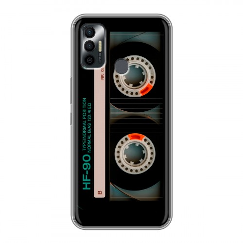 Дизайнерский силиконовый чехол для Tecno Spark 7 Кассета
